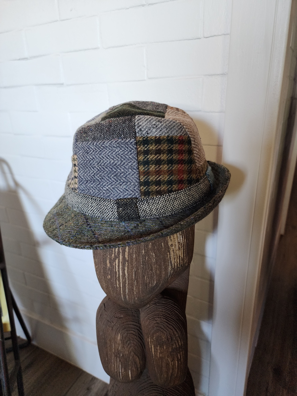 Hanna Hat Of Donegal Patchwork Tweed Hat